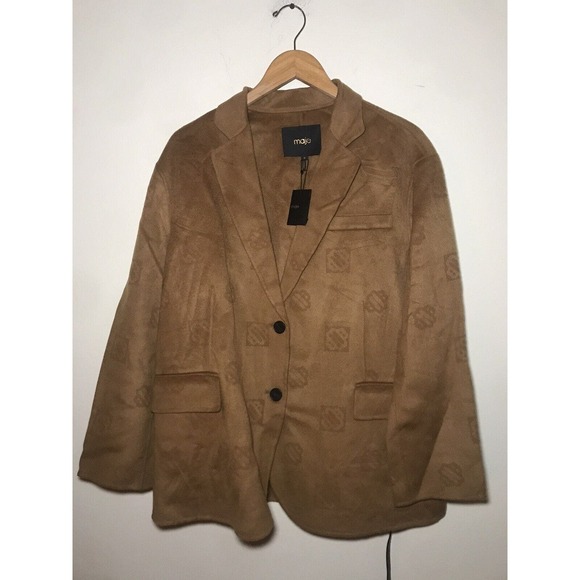 Maje Wool Camel Women’s Blazer NWT 0 US XS - Picture 6 of 6
